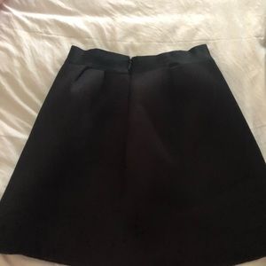 Bebe Black Textured Circle Skirt